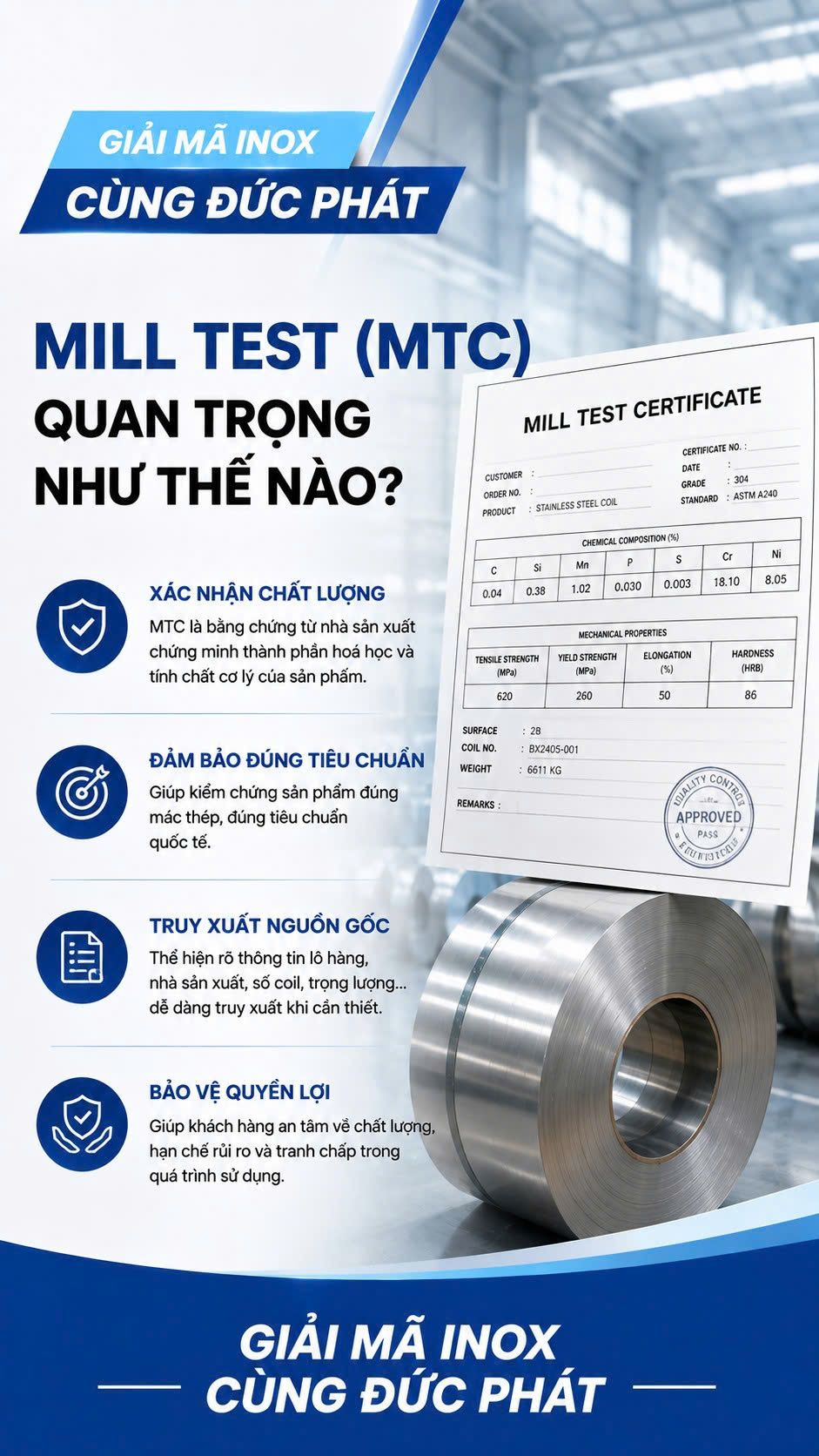 Mill Test quan trọng như thế nào? 